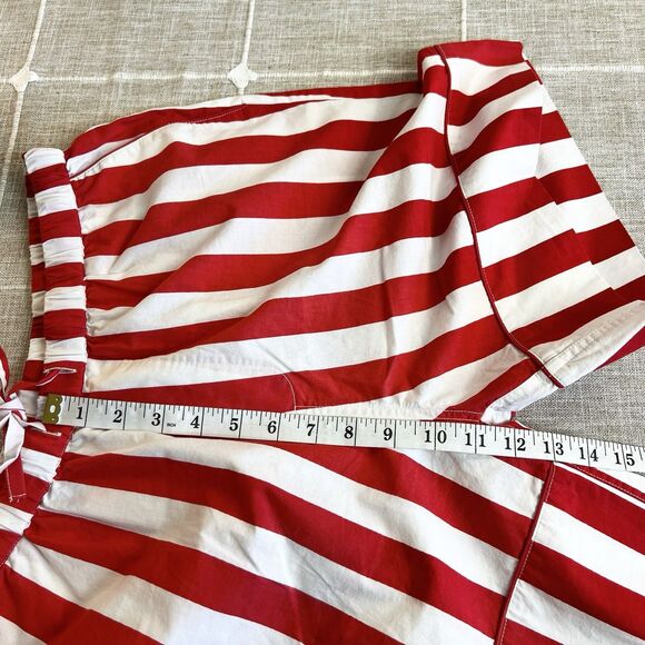 Denise Rae Zee Zee Pajama Shorts Set Red & White Stripes Women’s S NWT - Picture 15 of 16
